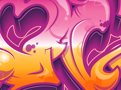 Ilustración vectorial de la palabra LOVE estilo graffiti.