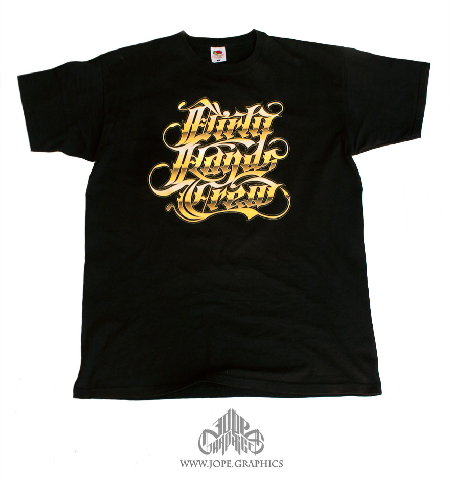 Camiseta lettering Dirty Hands Crew